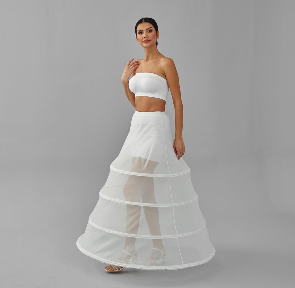 Hoop Skirt, Tulle Underskirt, Wedding Dress Underskirt, White Petticoat Skirt