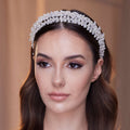 Elegant Crystal Beads and Pearls Hairband