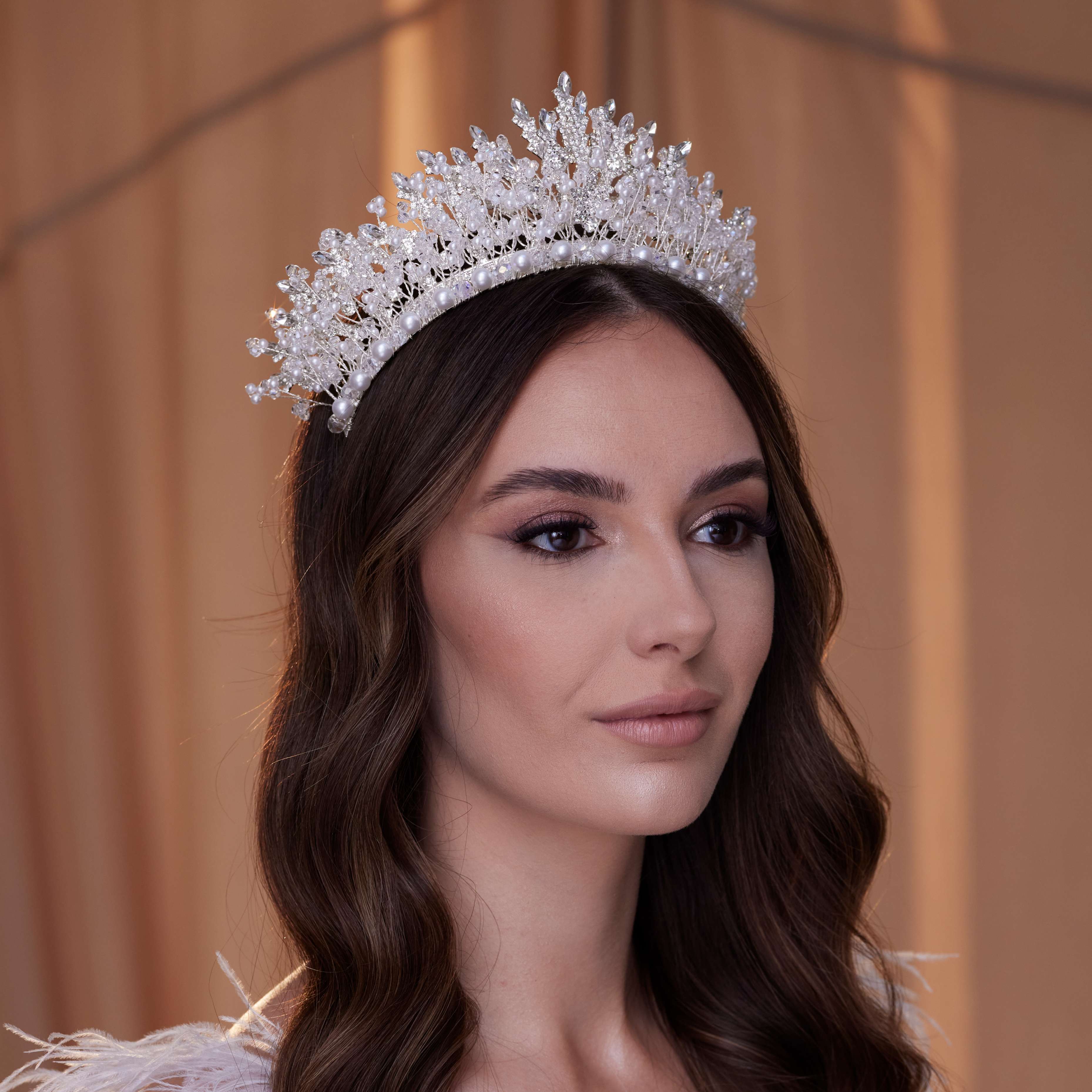 Elegant  Pearl Bridal Tiara