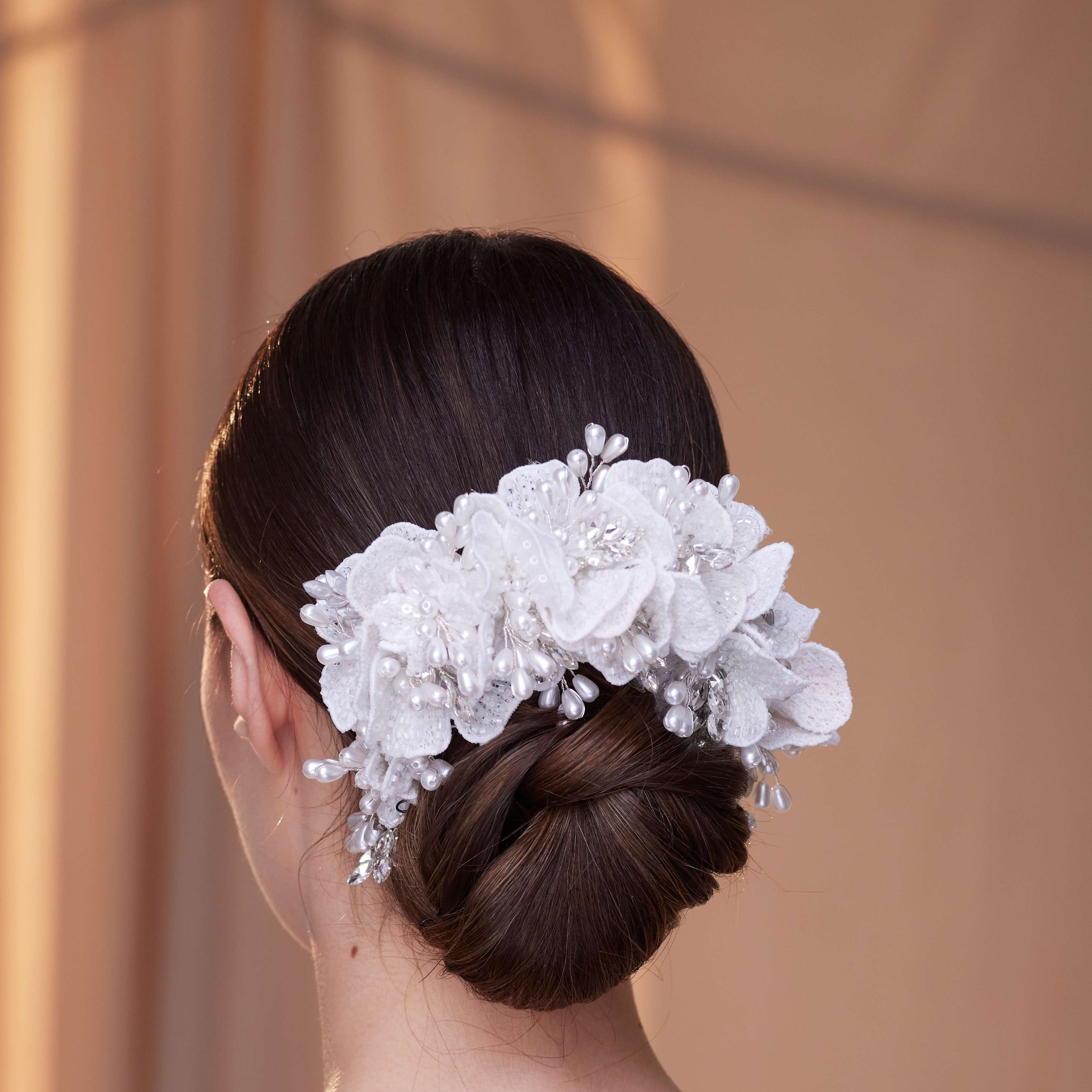 Elegant Hair Vine with Felt Flowers