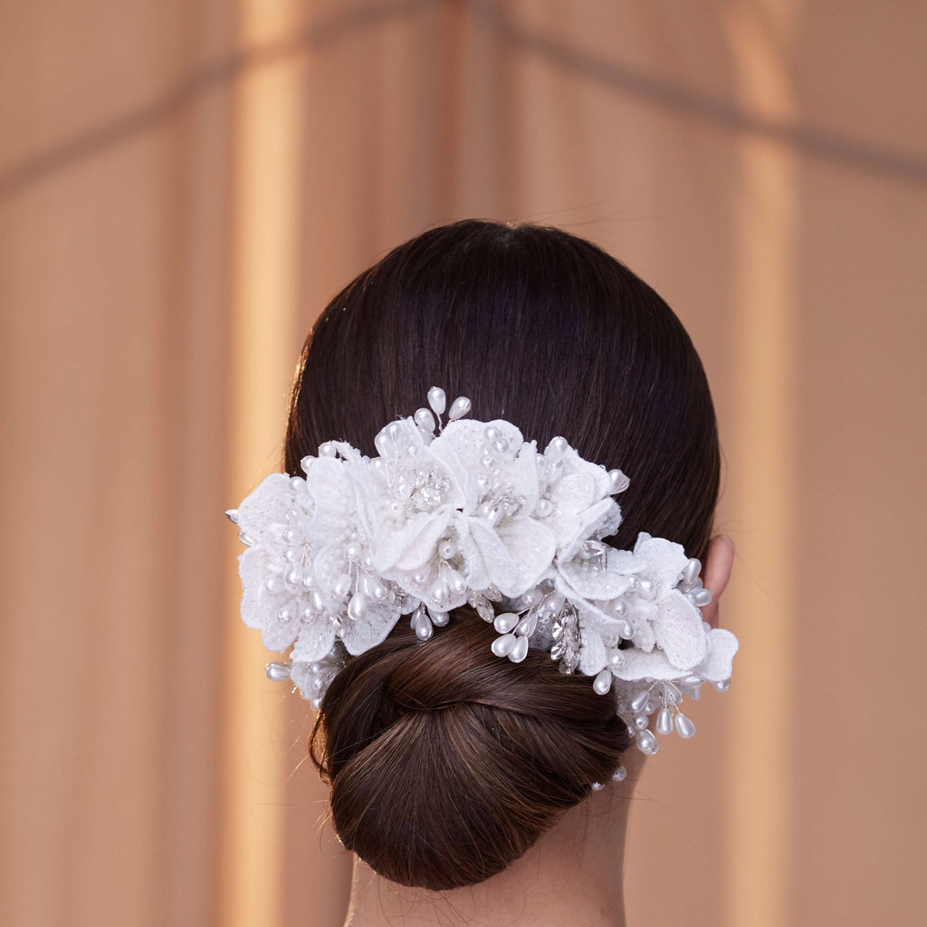 Elegant Hair Vine with Felt Flowers