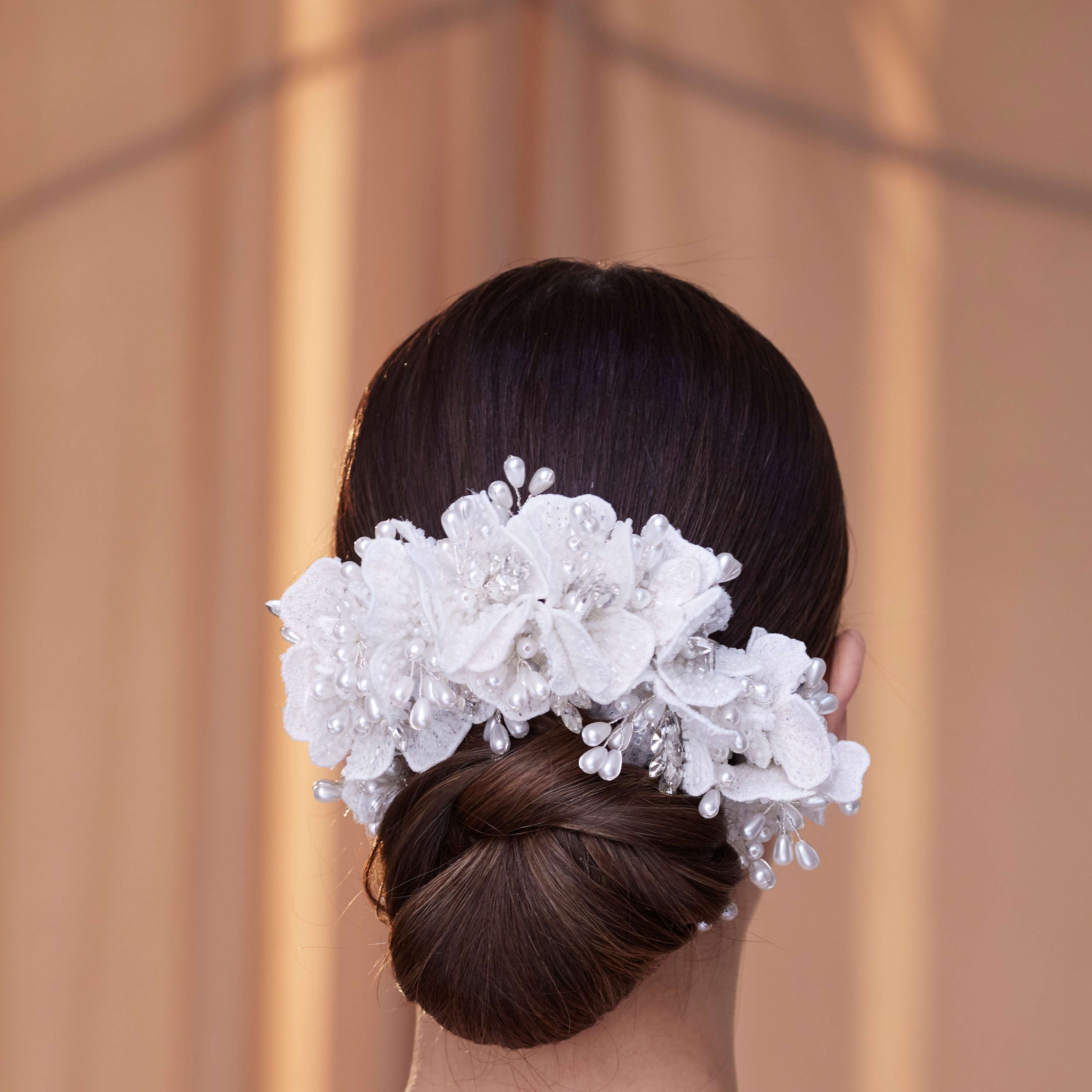 Elegant Hair Vine with Felt Flowers