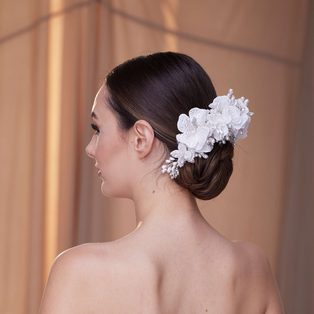 Elegant Hair Vine with Felt Flowers