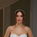 Pearl and  Crystal Halo Band