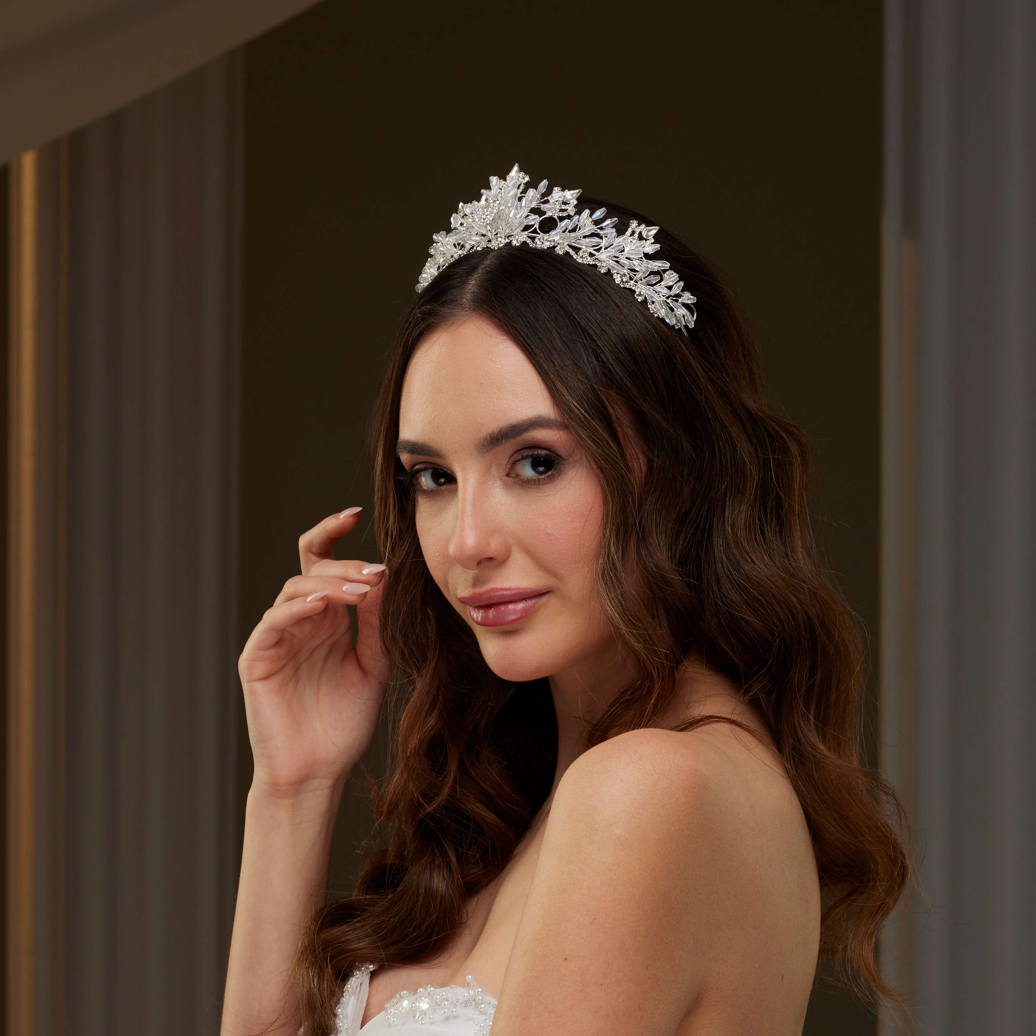 Elegant Crystal Wedding Tiara