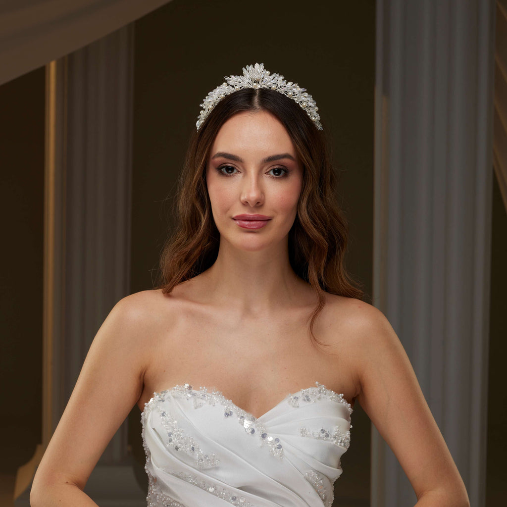 Crystal and Pearl Wedding Tiara