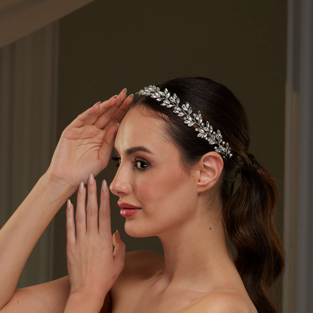 Crystal and Pearl  Hair Vine
