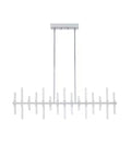 Alsy 43"W Modern Chic LED Chrome Finish Island Pendant Dining Light Fixture
