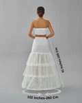 Mermaid Wedding Dress Underskirt, White Petticoat Skirt