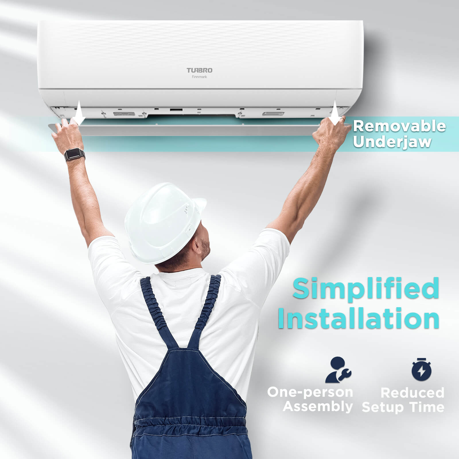 Finnmark 24,000 BTU Single Zone Mini Split AC (R32)