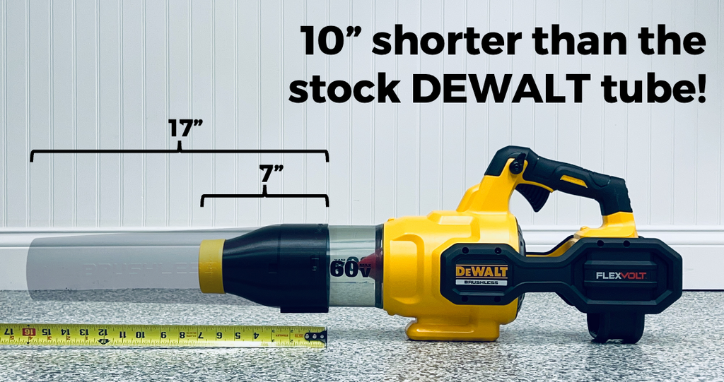 STUBBY® Car Drying Nozzle for DEWALT 20V MAX XR Gen III & 60V MAX Leaf Blowers (DCBL724B, DCBL772B, & DCBL777B)