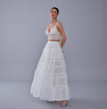 White Petticoat with Elastic Band - Perfect for Parties