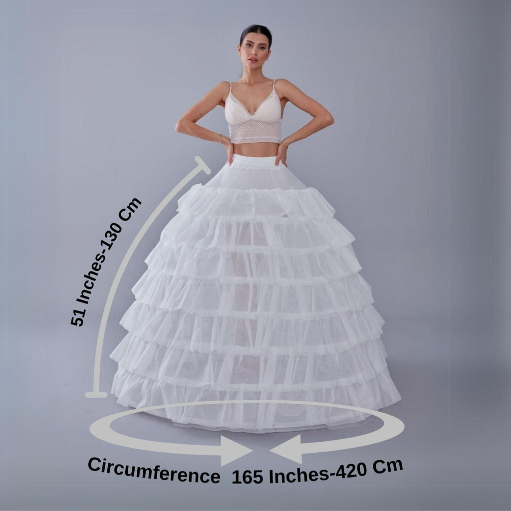 Wedding Dress with Underskirt-Quinceanera Dress Petticoat-Bridal Ball Gown Crinoline