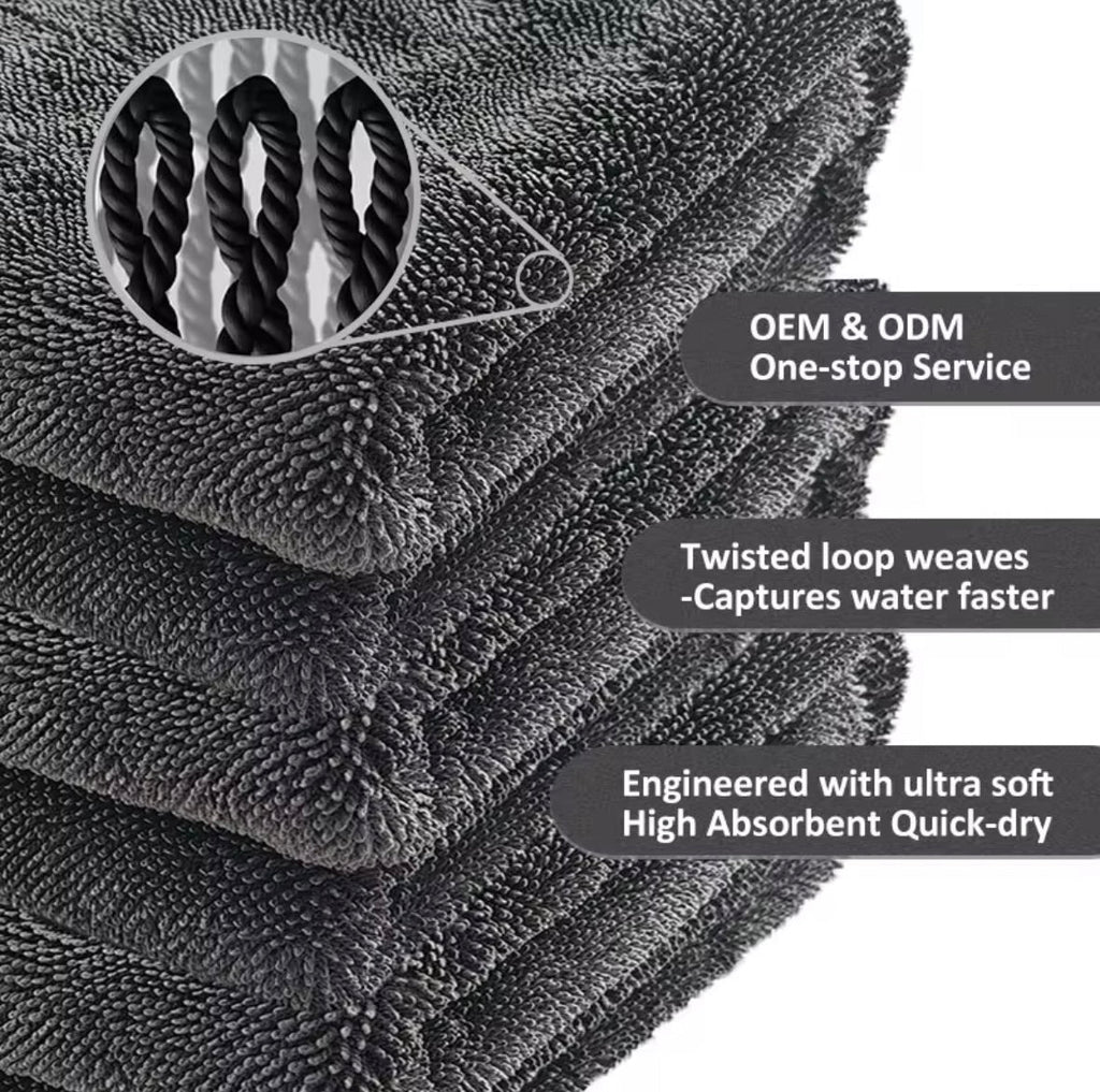 ELITE AUTO Twisted-Loop Drying Towel