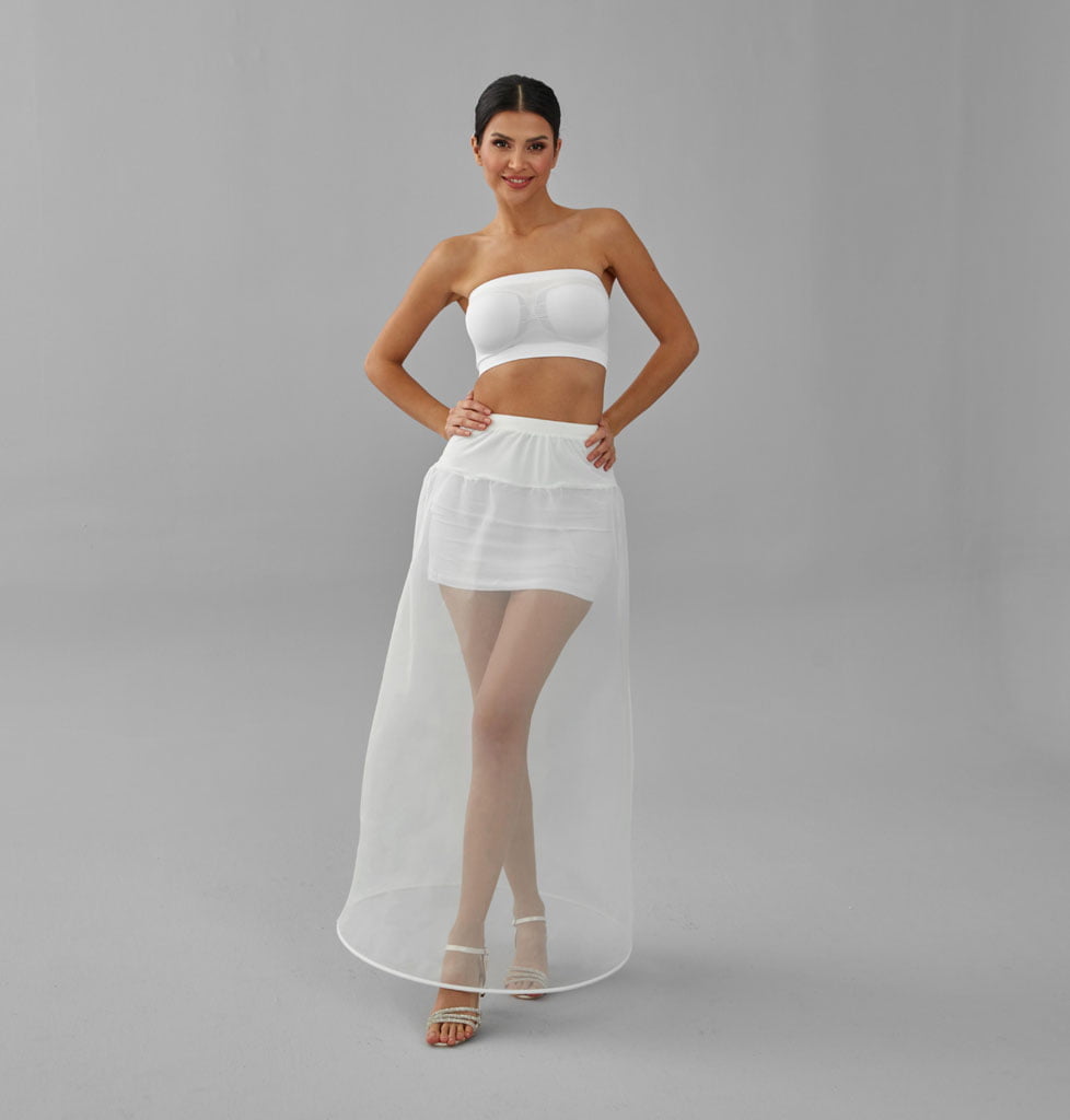 A-line Wedding Dress Underskirt, White Petticoat, Hoop Skirt