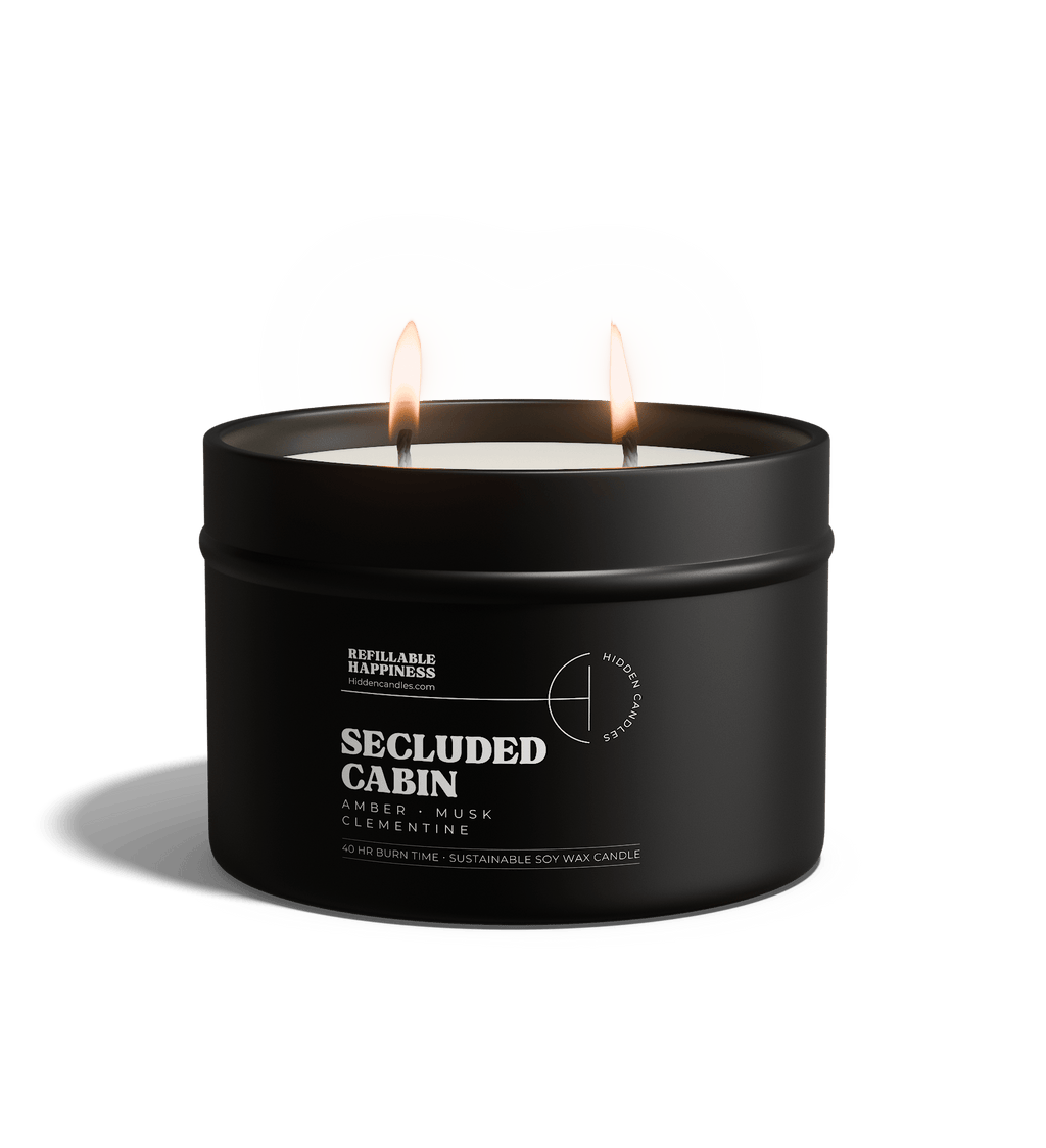 Secluded Cabin Candle 10.6 oz – Bergamot, Cedarwood & Smoked Amber