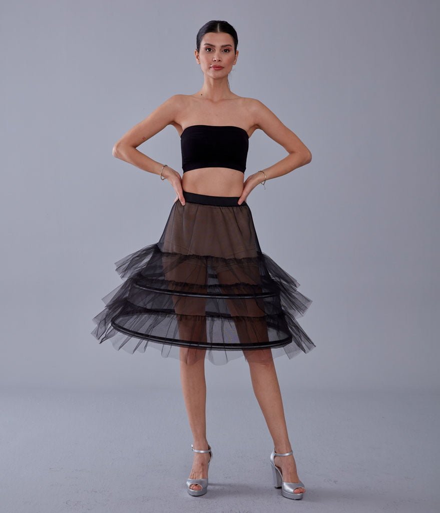 Black Petticoat Skirt