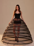 Black Hoop Skirt ,Ball Gown Crinoline, Black Petticoat Skirt