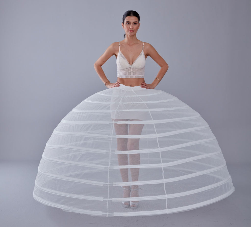 White Petticoat for Costumes and Bridal Gowns, Crinoline