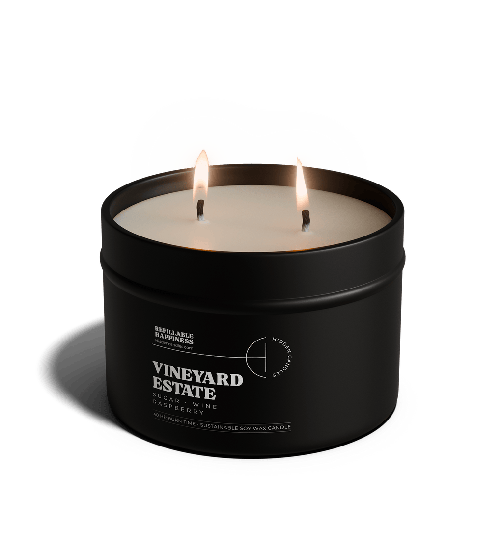 Vineyard Estate Candle 10.6 oz – Red Wine, Raspberry & Vanilla Sugar