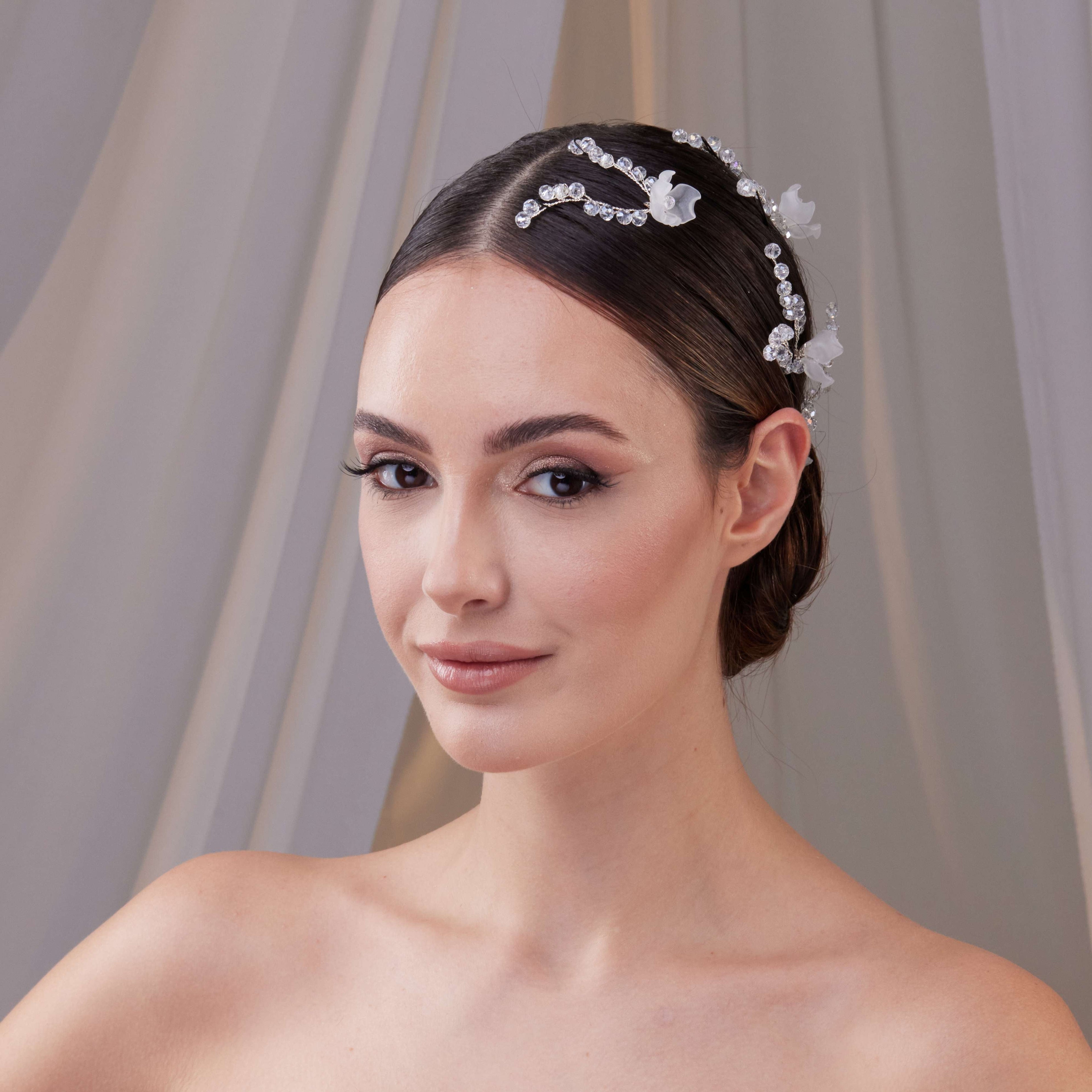 Set of Resin Flower Wedding Hair Pins