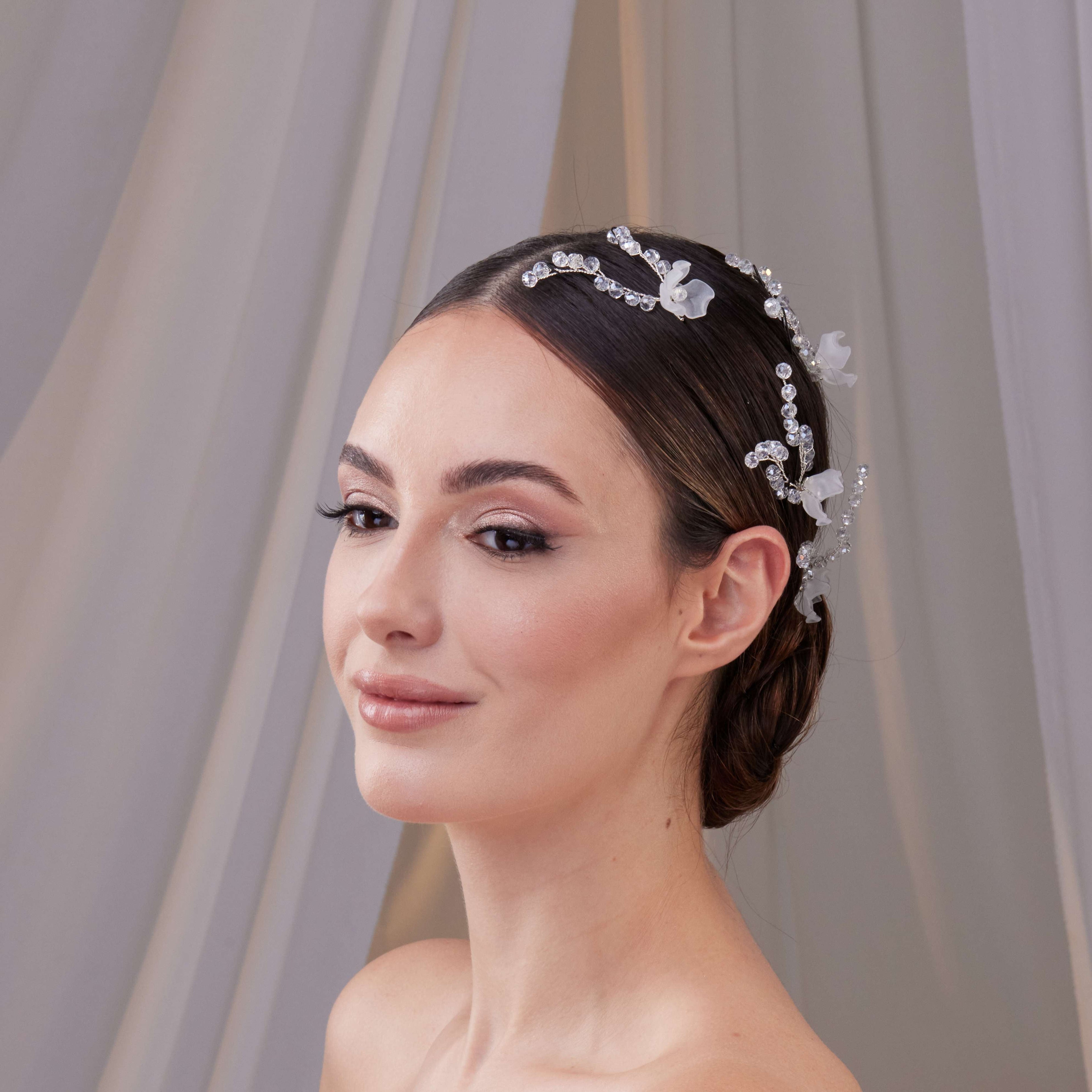 Set of Resin Flower Wedding Hair Pins