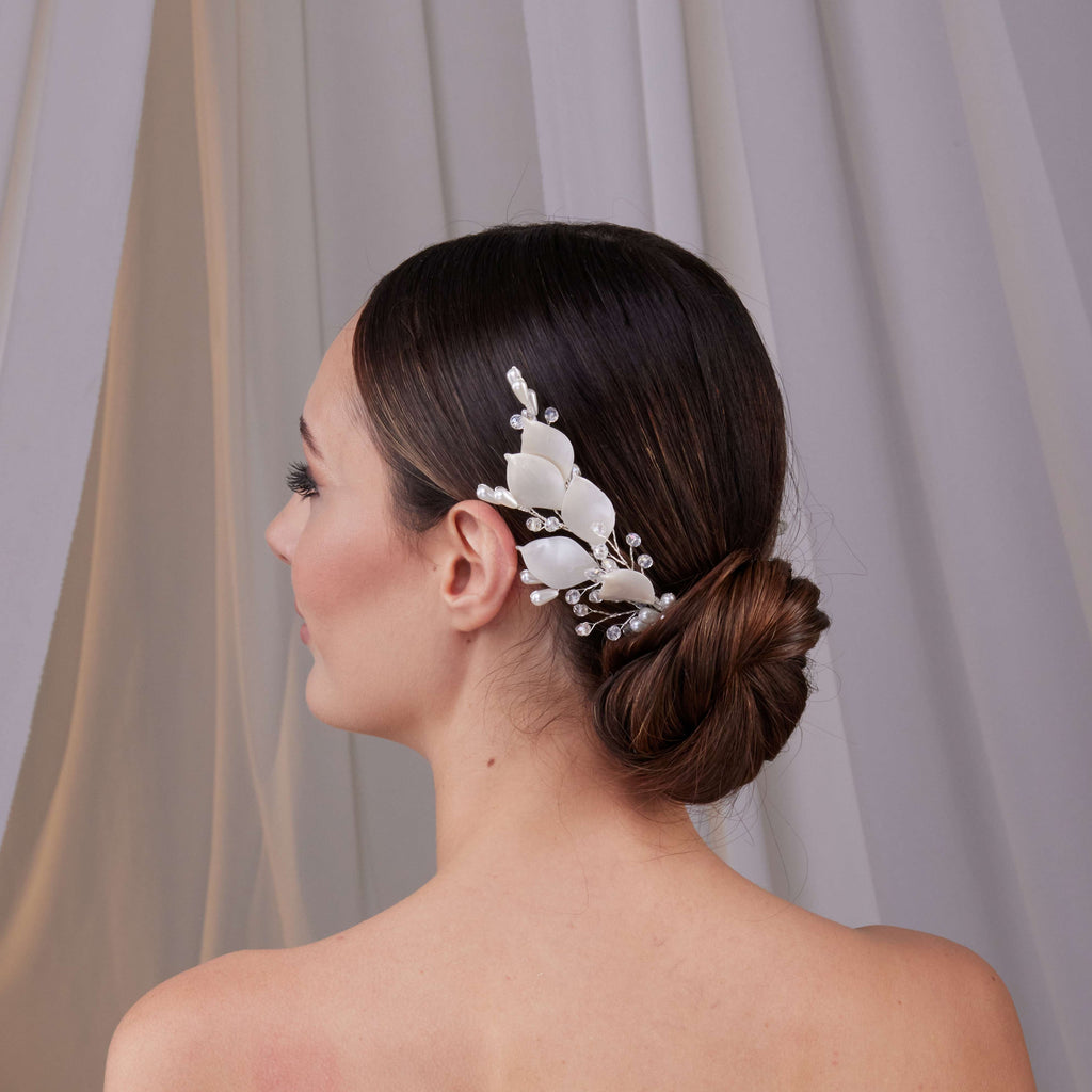 Two-Piece Resin Flower Hair Vine Set