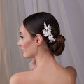 Two-Piece Resin Flower Bridal Hair Vine Set