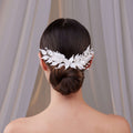 Elegant Resin Leaf Hair Comb