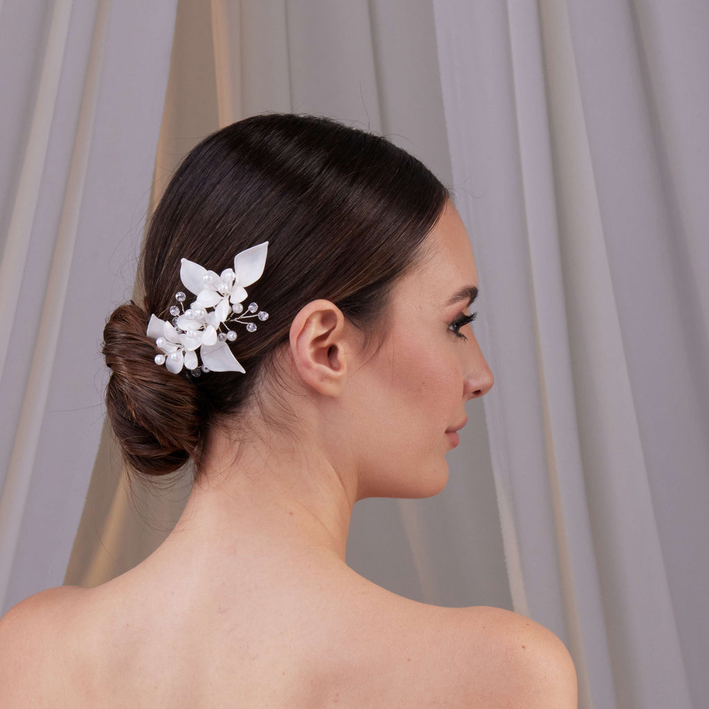 Two-Piece Resin Flower Hair Vine Set