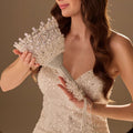 Elegant Silver Quinceañera & Wedding Bouquet Holder – Handcrafted with Pearls & Crystal Stones